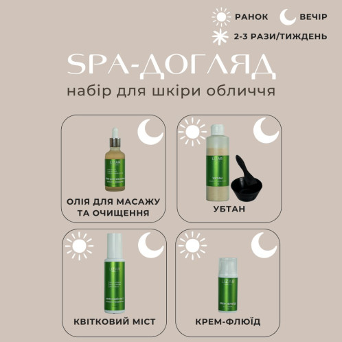 SPA-уход для нормального типа кожи и склонной к жирности (утро+вечер), с демакияжем